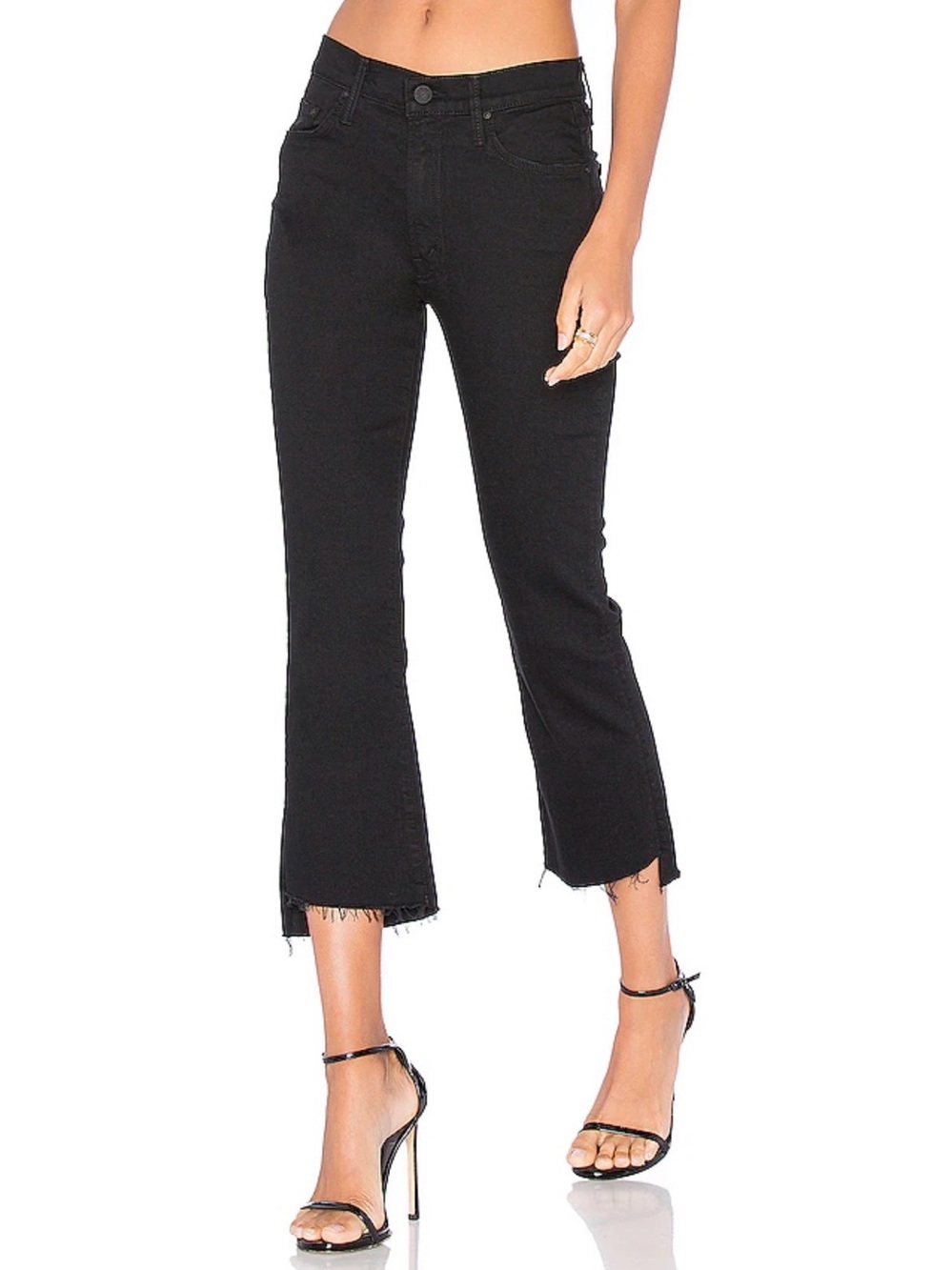 The Insider Crop Step Fray Black Size 27